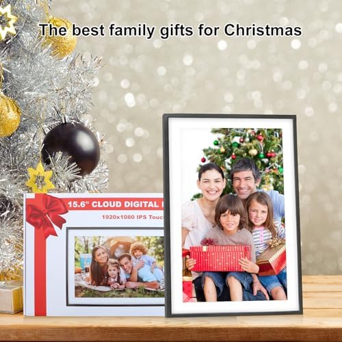 Frameo 10 1 Inch Smart WiFi Digital Photo Frame Digital Picture Frame with 16GB Storage & SD Slot  Electronic Picture Frame IPS Touch Screen with Auto Rotate  Frameo Digital Frame WiFi