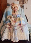 Franklin Mint Marie Antoinette Queen Of France Porcelain Doll   Rare HTF no fan