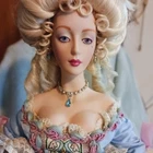 Franklin Mint Marie Antoinette Queen Of France Porcelain Doll   Rare HTF no fan