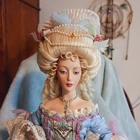 Franklin Mint Marie Antoinette Queen Of France Porcelain Doll   Rare HTF no fan
