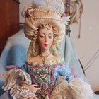 Franklin Mint Marie Antoinette Queen Of France Porcelain Doll   Rare HTF no fan