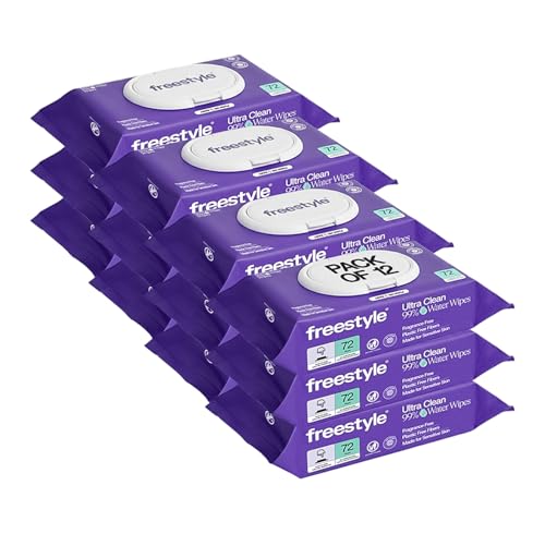 Freestyle Soft Jumbo Baby Wipes  Hypoallergenic and Unscented  Water Based Wet Wipes for Babies  Finely Suited for Sensitive Skin  Thick & Oversized  Pack of 12  72 Wipes Per Pack