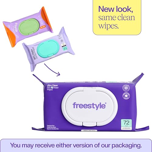 Freestyle Soft Jumbo Baby Wipes  Hypoallergenic and Unscented  Water Based Wet Wipes for Babies  Finely Suited for Sensitive Skin  Thick & Oversized  Pack of 12  72 Wipes Per Pack