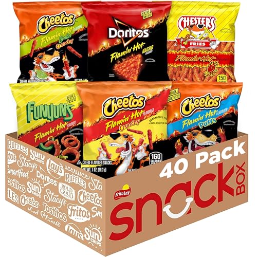 Frito Lay Flamin Hot Mix  Variety Pack  Pack of 40   Packaging May Vary