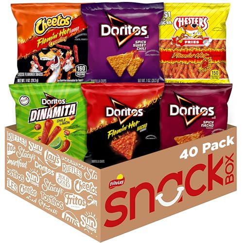 Frito Lay Flamin Hot Mix  Variety Pack  Pack of 40   Packaging May Vary