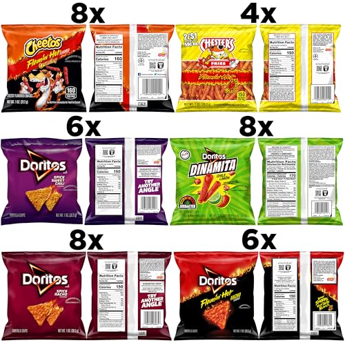 Frito Lay Flamin Hot Mix  Variety Pack  Pack of 40   Packaging May Vary