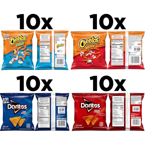Frito Lay Flamin Hot Mix  Variety Pack  Pack of 40   Packaging May Vary