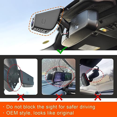 Front 4K & Rear 1080p Dash Cam Custom for Ford Escape Gen4 2020 2021 2022 2023 2024 2025  UHD 2160P Video  WiFi & App  128GB Card