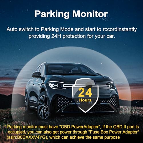 Front 4K & Rear 1080p Dash Cam Custom for Ford Escape Gen4 2020 2021 2022 2023 2024 2025  UHD 2160P Video  WiFi & App  128GB Card