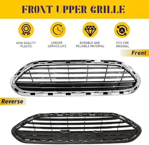 Front Bumper Grille For For d Fiesta 2014 2019 Front Grill Bumper Guard Cover D2BZ17B968AA FO1200552