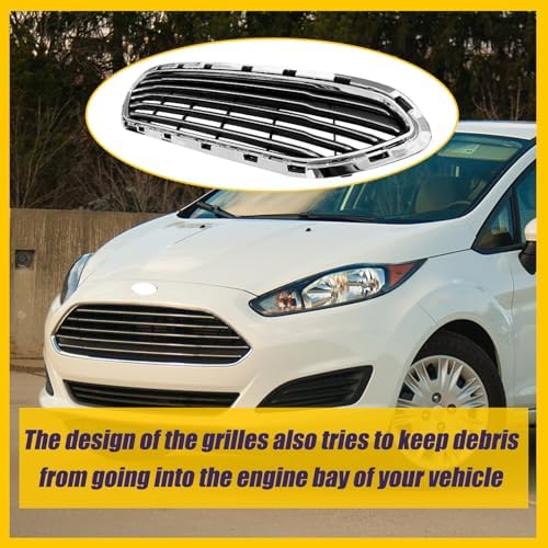Front Bumper Grille For For d Fiesta 2014 2019 Front Grill Bumper Guard Cover D2BZ17B968AA FO1200552