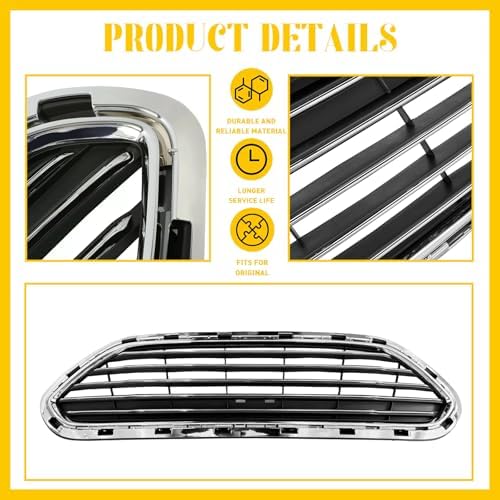 Front Bumper Grille For For d Fiesta 2014 2019 Front Grill Bumper Guard Cover D2BZ17B968AA FO1200552