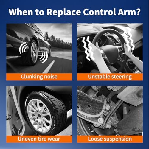 Front Lower Control Arm w/Ball Sway Bar Tie Rod Suspension Kit Compatible with Ford Escape 05 09  for Mazda Tribute 05 09  Replace#K80400  5L8Z3079AA  6L8Z3079AA  EF9134350 