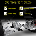 Par de semiejes delanteros para Hyundai Tiburon GS 2.0L con transmisión manual (2005-2008)