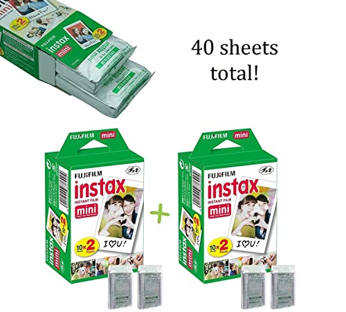 Fujifilm Instax Mini 12 Instant Camera Pastel Blue   Fuji Film Value Pack  40 Sheets    Shutter Accessories Bundle  Incl  Compatible Carrying Case  Quicksand Beads Photo Album 64 Pockets