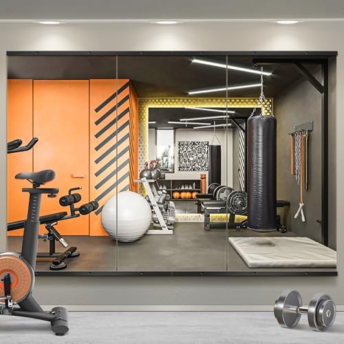 Full Length Mirror  Standing Large Floor Mirror with Aluminum Frame for Bedroom  Living Room  Bathroom Black 