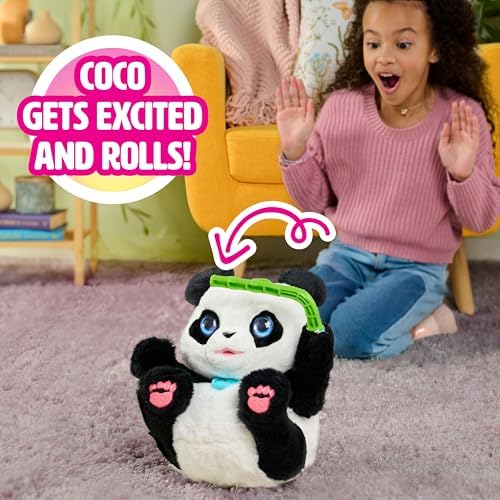 FurReal Coco The Tumbling Panda  10 5 Inch Interactive Panda Toy  for Boys and Girls  Ages 4 and Up
