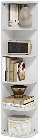 Furinno LUDER Book Shelf  5 Cube Bookshelf  Reversible Bookcase  9 4 x 19 5 x 31 5  Easy Assembly  for Living Room  Bedroom  Home Office  White