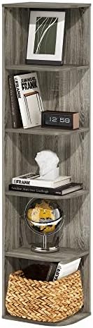 Furinno LUDER Book Shelf  5 Cube Bookshelf  Reversible Bookcase  9 4 x 19 5 x 31 5  Easy Assembly  for Living Room  Bedroom  Home Office  White