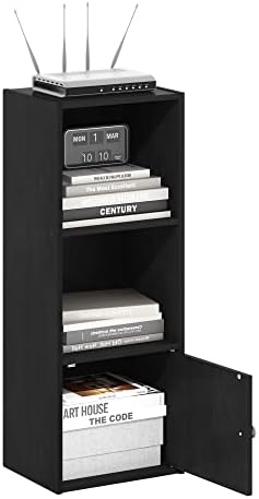 Furinno LUDER Book Shelf  5 Cube Bookshelf  Reversible Bookcase  9 4 x 19 5 x 31 5  Easy Assembly  for Living Room  Bedroom  Home Office  White