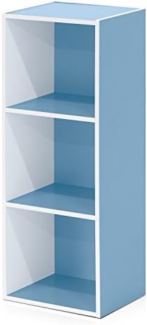 Furinno LUDER Book Shelf  5 Cube Bookshelf  Reversible Bookcase  9 4 x 19 5 x 31 5  Easy Assembly  for Living Room  Bedroom  Home Office  White