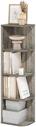 Furinno LUDER Book Shelf  5 Cube Bookshelf  Reversible Bookcase  9 4 x 19 5 x 31 5  Easy Assembly  for Living Room  Bedroom  Home Office  White