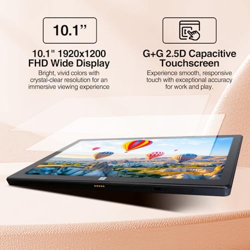 Fusion5 10 1 Windows 11 Professional Tablet PC   FWIN232 Plus Ultra Slim Windows Tablet Computer   8GB RAM  Full HD 10 Inch Display  5G WiFi  Quad Core CPU  USB 3 0  Micro HDMI  Dual Cameras