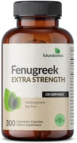 Futurebiotics Fenugreek Extra Strength Supports Overall Good Health & Well Being  Non GMO  300 Vegetarian Capsules