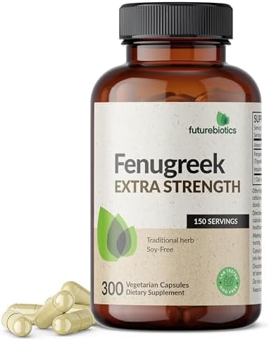 Futurebiotics Fenugreek Extra Strength Supports Overall Good Health & Well Being  Non GMO  300 Vegetarian Capsules