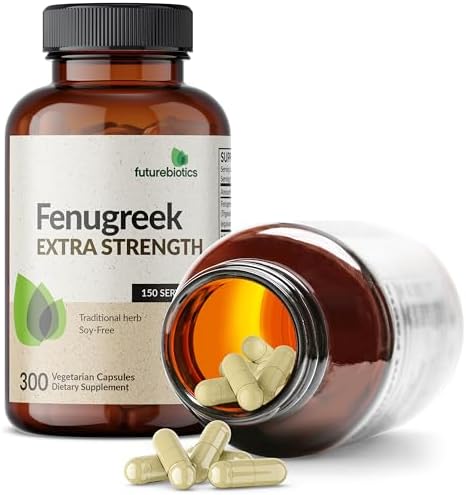 Futurebiotics Fenugreek Extra Strength Supports Overall Good Health & Well Being  Non GMO  300 Vegetarian Capsules