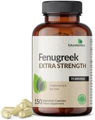 Futurebiotics Fenugreek Extra Strength Supports Overall Good Health & Well Being  Non GMO  300 Vegetarian Capsules