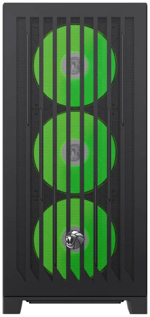 GAMEMAX Mid Tower Gaming Case LEADER 2 BK Leader 2 BK Black case  Comprehensive Compatibility  Supports E ATX motherboards  425mm GPUs  420mm radiators  245mm PSUs  and 185mm air coolers