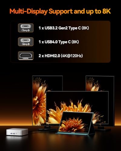 GEEKOM A5 Mini PC with AMD Ryzen 5 7430U  3 Year Coverage  16GB RAM Upgradable  Not LPDDR &512GB M 2 NVMe SSD  Windows 11 Pro Desktop Computer Support 8K/Wi Fi 6/BT 5 2/USB 3 2/SD Slot/6x USB