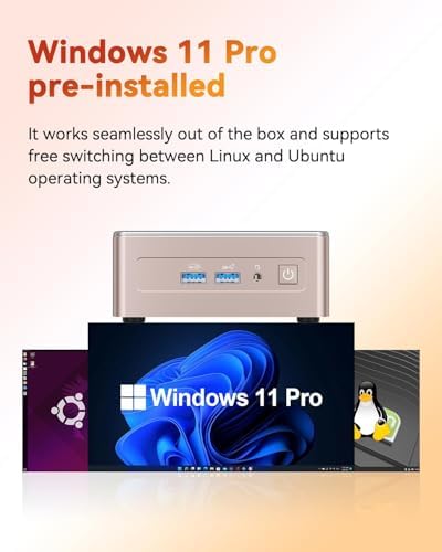 GEEKOM A5 Mini PC with AMD Ryzen 5 7430U  3 Year Coverage  16GB RAM Upgradable  Not LPDDR &512GB M 2 NVMe SSD  Windows 11 Pro Desktop Computer Support 8K/Wi Fi 6/BT 5 2/USB 3 2/SD Slot/6x USB