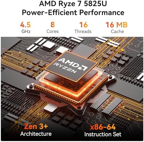 GEEKOM A8 Max Mini PC Ultimate Performance Edition  with AMD Ryzen 7 8745HS Beats 6800H  Dual LAN Mini Computer 32GB DDR5 & 1TB SSD Expandable   Radeon 780M Mini PC Windows 11 Pro/USB4/8K/ SD Slot