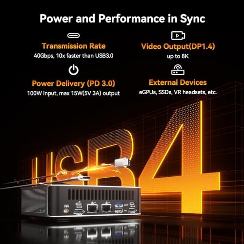 GEEKOM A8 Max Mini PC Ultimate Performance Edition  with AMD Ryzen 7 8745HS Beats 6800H  Dual LAN Mini Computer 32GB DDR5 & 1TB SSD Expandable   Radeon 780M Mini PC Windows 11 Pro/USB4/8K/ SD Slot