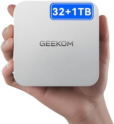 GEEKOM A8 Max Mini PC Ultimate Performance Edition  with AMD Ryzen 7 8745HS Beats 6800H  Dual LAN Mini Computer 32GB DDR5 & 1TB SSD Expandable   Radeon 780M Mini PC Windows 11 Pro/USB4/8K/ SD Slot
