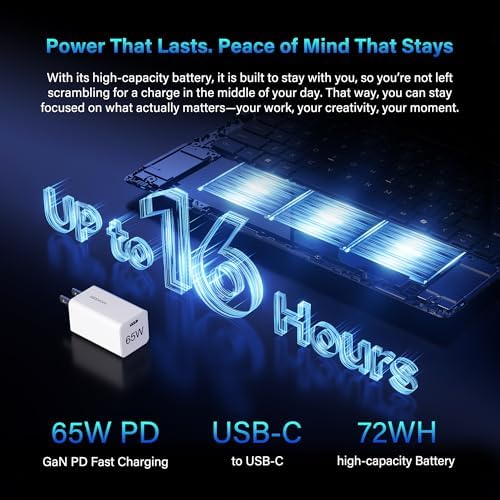 GEEKOM GeekBook X14 Pro Laptop  2 2lbs Ultra Thin 14 2 8K OLED Laptop Computer  Ultra 9 185H  32GB LPDDR5x 7500MHz RAM 1TB SSD  Up to 16 Hour  2X USB4  Fingerprint  Hub  Copilot  Windows 11 Pro