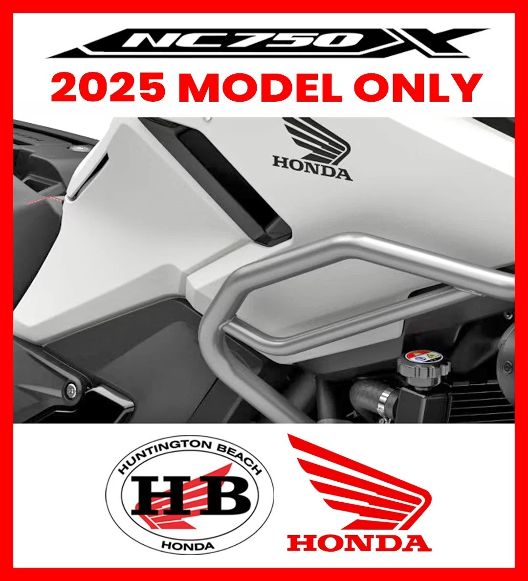 GENUINE HONDA OEM UPPER FAIRING GUARD 2025 ONLY NC750X 08P70 MKW D70