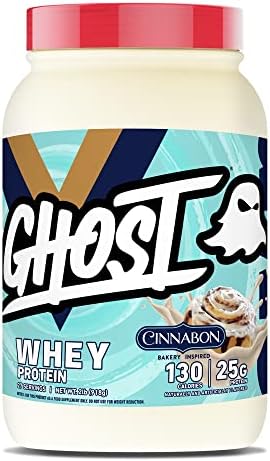 GHOST Whey Protein Powder  Chips Ahoy    2LB  25G of Protein   Whey Protein Blend    Post Workout Fitness & Nutrition Shakes  Smoothies  Baking & Cooking   Cookie Pieces Inside