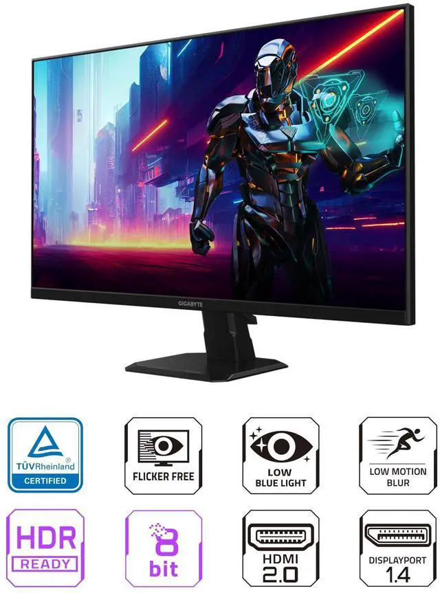 GIGABYTE 27 inch QHD 2K 1440P 180hz IPS with AMD FreeSync Premium 1ms HDR ready Gaming Computer Monitor GS27QA