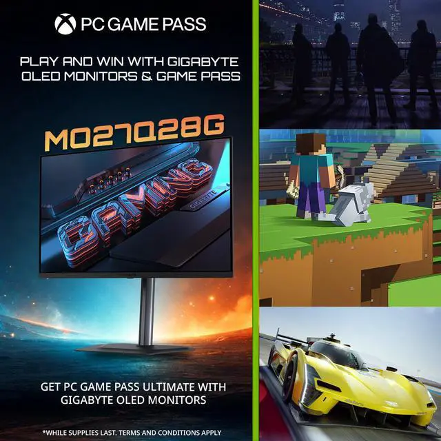 GIGABYTE 27 inch QHD 2K 1440P 280Hz with AMD FreeSync Premium Pro & G SYNC Compatible 0 03ms HDR500 USB C KVM OLED Gaming Computer Monitor with Height adjustable  Pivot  Swivel and Tilt stand MO27Q28G