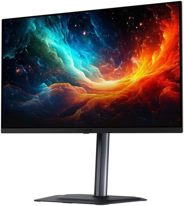 GIGABYTE 27 inch UHD 4K 240Hz with AMD FreeSync Premium Pro &  G SYNC Compatible HDR400 USB C KVM OLED Gaming Computer Monitor with Height adjustable  pivot  tilt and swivel stand MO27U2