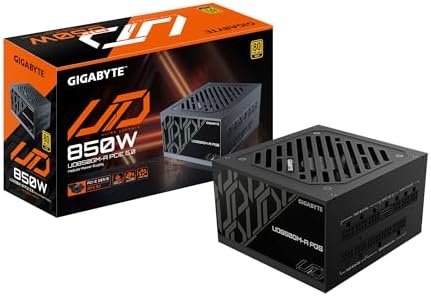 GIGABYTE 850W PSU   80 Plus Gold Certified   PCie 5 0 and ATX 3 1 Ready   Fully Modular Power Supply  GP UD850GM A PG5