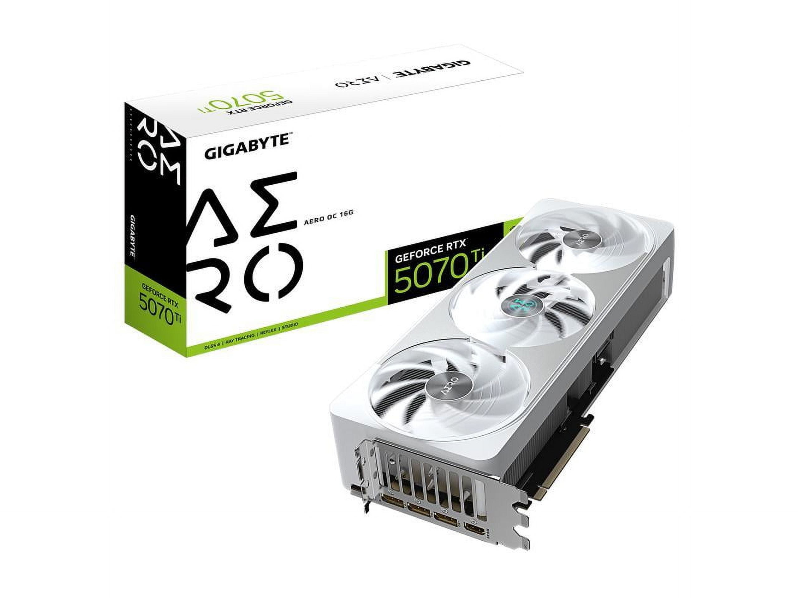 GIGABYTE AERO GeForce RTX 5070 Ti 16GB GDDR7 PCI Express 5 0 ATX Graphics Card GV N507TAERO OC 16GD
