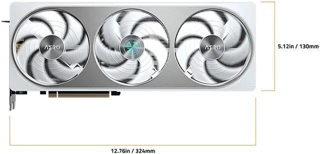 GIGABYTE AERO GeForce RTX 5070 12GB GDDR7 PCI Express 5 0 ATX Graphics Card GV N5070AERO OC 12GD