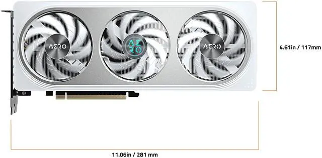 GIGABYTE AERO GeForce RTX 5060 8GB GDDR7 PCI Express 5 0 Graphics Card GV N5060AERO OC 8GD