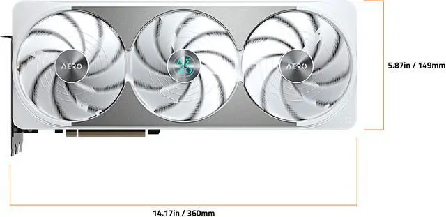 GIGABYTE AERO GeForce RTX 5070 Ti 16GB GDDR7 PCI Express 5 0 ATX Graphics Card GV N507TAERO OC 16GD