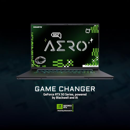 GIGABYTE AERO X16; Copilot  PC   165Hz 2560x1600 WQXGA   NVIDIA GeForce RTX 5060   AMD Ryzen AI 7 350 1TB SSD with 16GB DDR5 RAM   Windows 11 Home   Space Gray