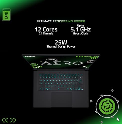 GIGABYTE AERO X16; Copilot  PC   165Hz 2560x1600 WQXGA   NVIDIA GeForce RTX 5070   AMD Ryzen AI 9 HX 370 1TB SSD with 32GB DDR5 RAM   Windows 11 Home   Space Gray AERO X16 2WHA3USC64AH